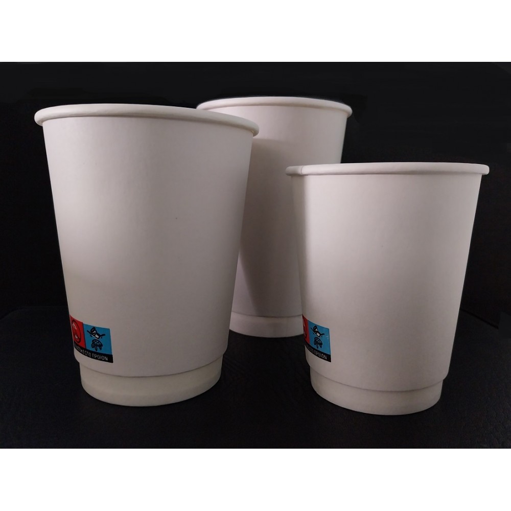 XΑΡΤΙΝΟ ΠΟΤΗΡΙ ΔΙΠΛΟΤΟΙΧΟ ΛΕΥΚΟ ΜΑΤ 8ΟΖ