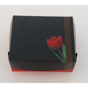 ΚΟΥΤΙ ΖΑΧΑΡΟΠΛΑΣΤΕΙΟΥ ''ΤΟΥΛΙΠΑ'' Νο 6 ΜΕ ΕΣΩΤΕΡΙΚΗ ΕΠΙΣΤΡΩΣΗ ΜΕΤΑΛΙΖΕ ή ΔΙΑΦΑΝΗ 