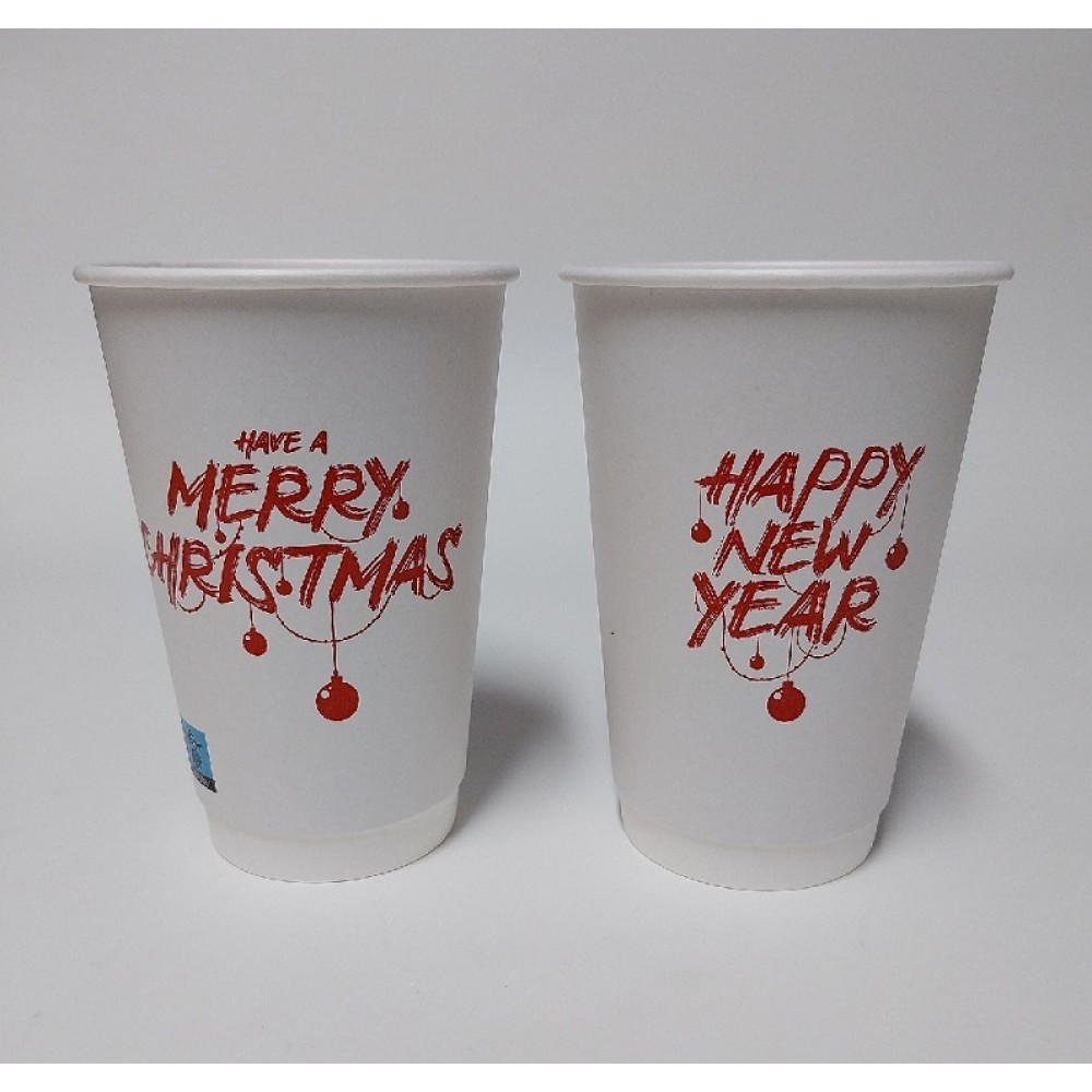 XΑΡΤΙΝΟ ΠΟΤΗΡΙ 16ΟΖ ΧΡΙΣΤΟΥΓΕΝΝΙΑΤΙΚΟ ΛΕΥΚΟ ΔΙΠΛΟΤΟΙΧΟ