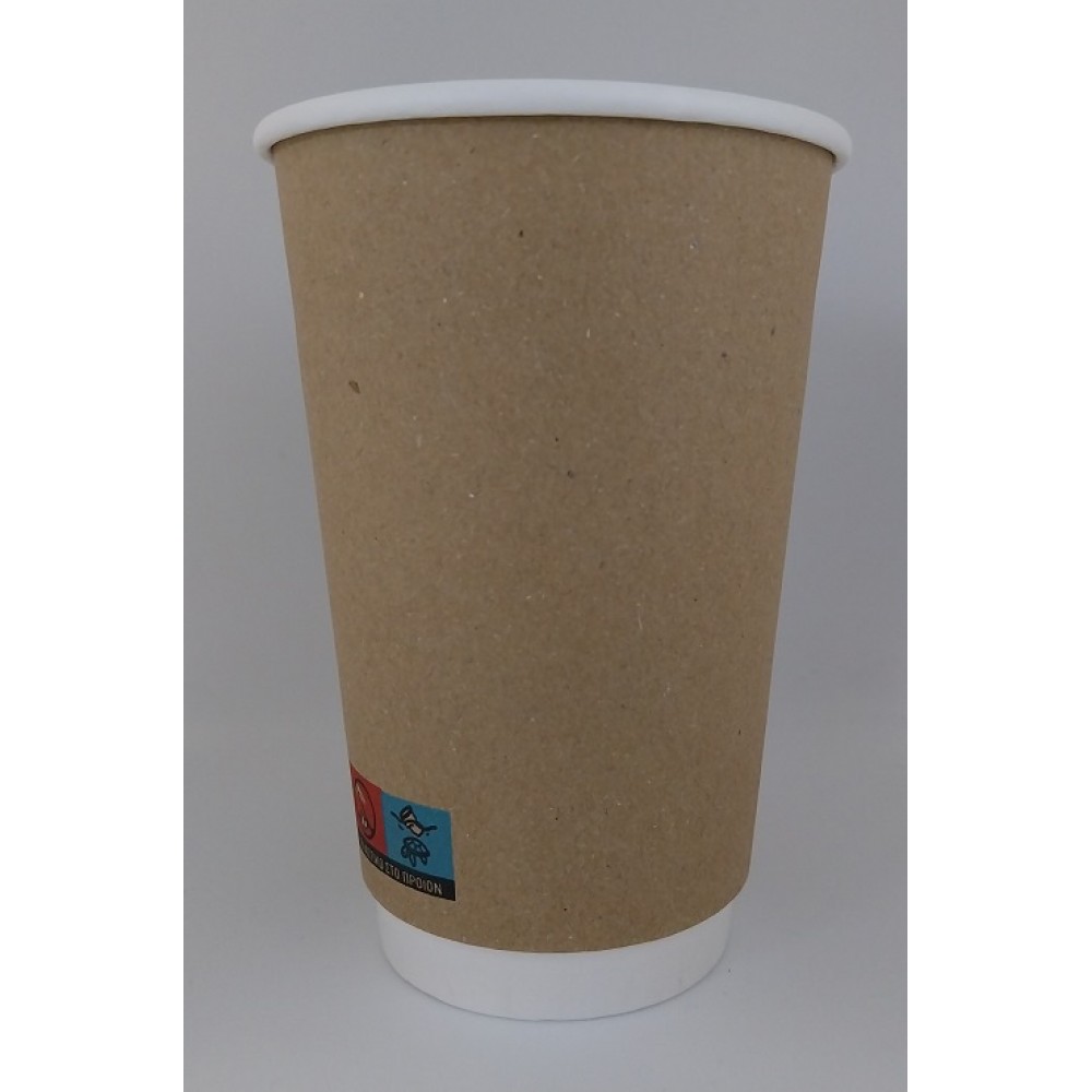 XΑΡΤΙΝΟ ΠΟΤΗΡΙ ΔΙΠΛΟΤΟΙΧΟ ΚΡΑΦΤ 16ΟΖ 