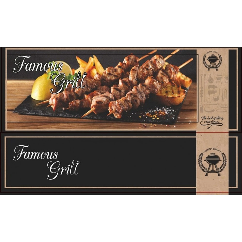 ''FAMOUS GRILL'' ΚΟΥΤΙΑ ΨΗΤΟΠΩΛΕΙΟΥ ΜΕΤΑΛΙΖΕ ΔΙΑΝΟΜΗΣ ΤΡΟΦΙΜΩΝ ΝΤΕΛΙΒΕΡΙ - ΚΑΤΗΓΟΡΙΑ