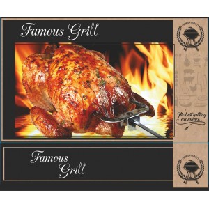 ''FAMOUS GRILL'' ΚΟΥΤΙΑ ΨΗΤΟΠΩΛΕΙΟΥ ΜΕΤΑΛΙΖΕ ΔΙΑΝΟΜΗΣ ΤΡΟΦΙΜΩΝ ΝΤΕΛΙΒΕΡΙ - ΚΑΤΗΓΟΡΙΑ