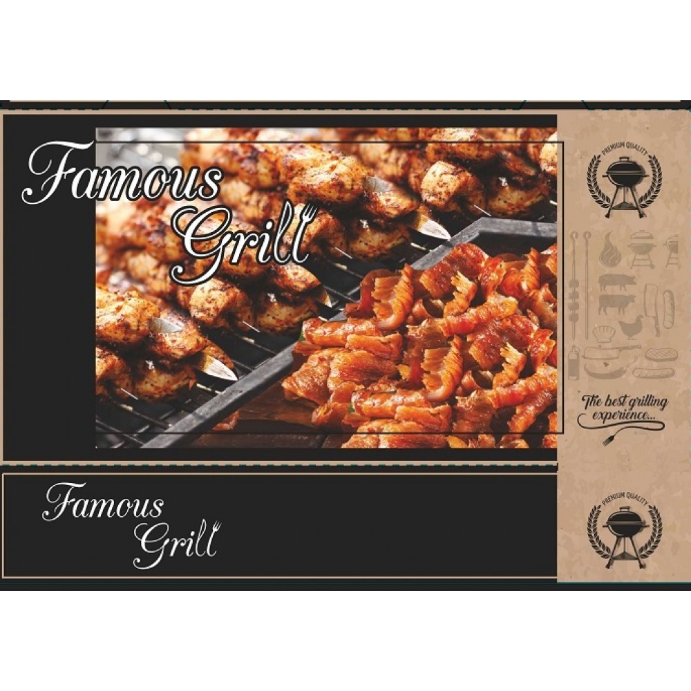 ''FAMOUS GRILL'' ΚΟΥΤΙΑ ΨΗΤΟΠΩΛΕΙΟΥ ΜΕΤΑΛΙΖΕ ΔΙΑΝΟΜΗΣ ΤΡΟΦΙΜΩΝ ΝΤΕΛΙΒΕΡΙ - ΚΑΤΗΓΟΡΙΑ