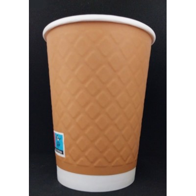 XΑΡΤΙΝΟ ΠΟΤΗΡΙ ΑΝΑΓΛΥΦΟ 16ΟΖ ''DIAMOND'' ΚΡΑΦΤ - ΔΙΠΛΟΤΟΙΧΟ EMBOSSED