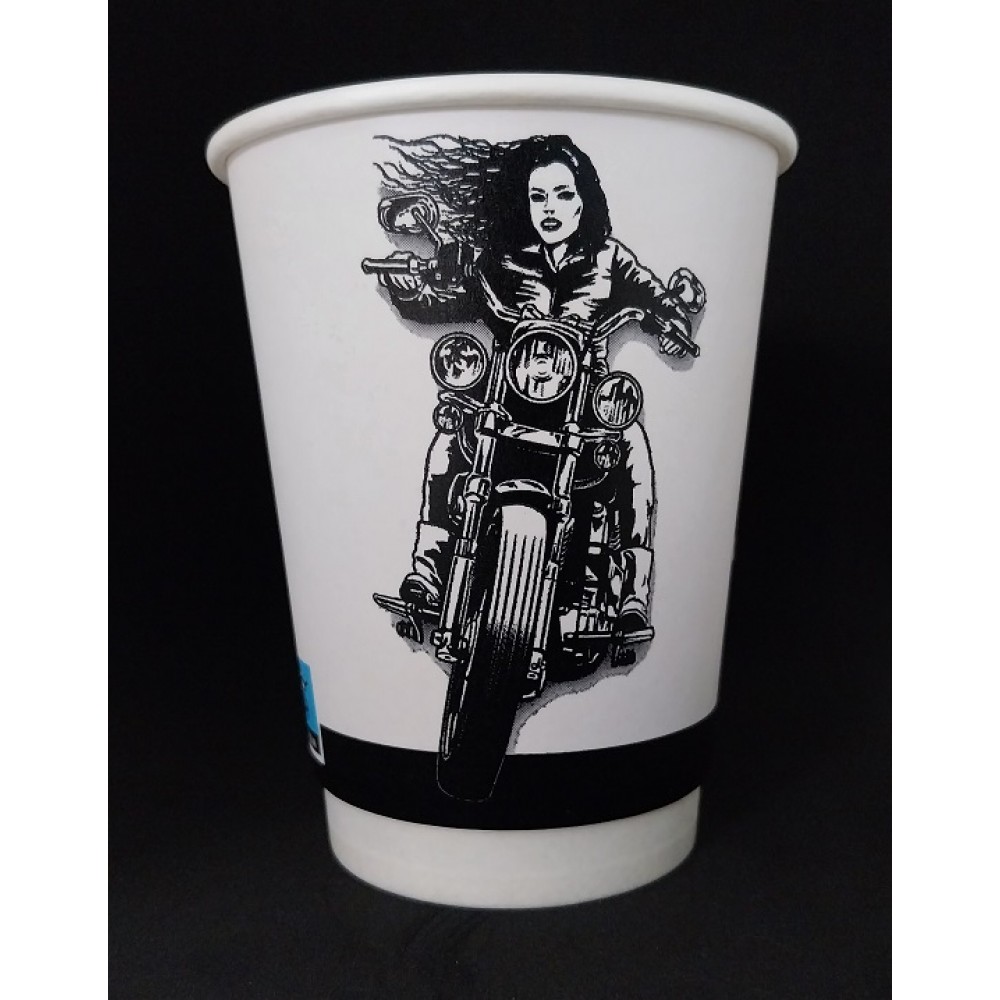 XΑΡΤΙΝΟ ΠΟΤΗΡΙ ΔΙΠΛΟΤΟΙΧΟ 12/14ΟΖ - ''MOTOR GIRL'' 