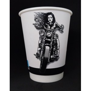 XΑΡΤΙΝΟ ΠΟΤΗΡΙ ΔΙΠΛΟΤΟΙΧΟ 12/14ΟΖ - ''MOTOR GIRL'' 