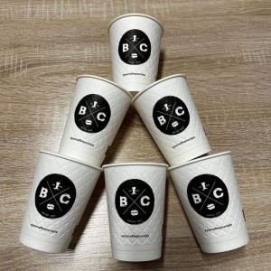 XΑΡΤΙΝΟ ΠΟΤΗΡΙ ΑΝΑΓΛΥΦΟ 16ΟΖ ''DIAMOND'' ΛΕΥΚΟ - ΔΙΠΛΟΤΟΙΧΟ EMBOSSED