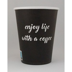 XΑΡΤΙΝΟ ΠΟΤΗΡΙ ΜΟΝΟΤΟΙΧΟ 8OZ - ΣΕΙΡΑ ''ENJOY LIFE''  