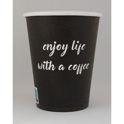 XΑΡΤΙΝΟ ΠΟΤΗΡΙ ΜΟΝΟΤΟΙΧΟ 8OZ - ΣΕΙΡΑ ''ENJOY LIFE''  