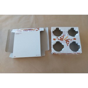 ΠΟΤΗΡΟΘΗΚΗ ''ΣΕΙΡΑ ΚΟΚΚΟΣ'' ΛΕΥΚΗ  4 ΘΕΣΕΩΝ 