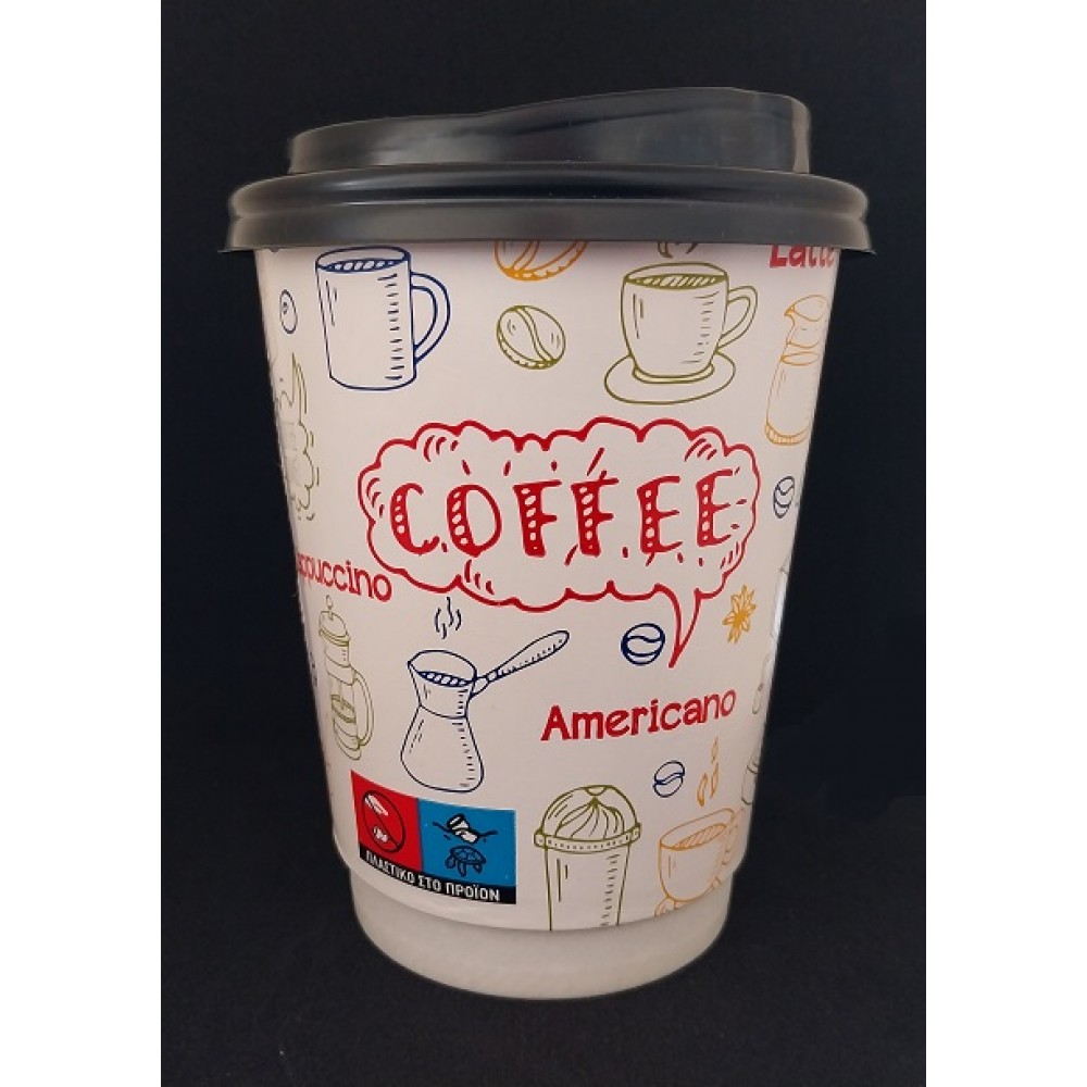 NEO 2024 XΑΡΤΙΝΟ ΠΟΤΗΡΙ ΔΙΠΛΟΤΟΙΧΟ 12/14ΟΖ - ''TAKI'S COFFEE'' 