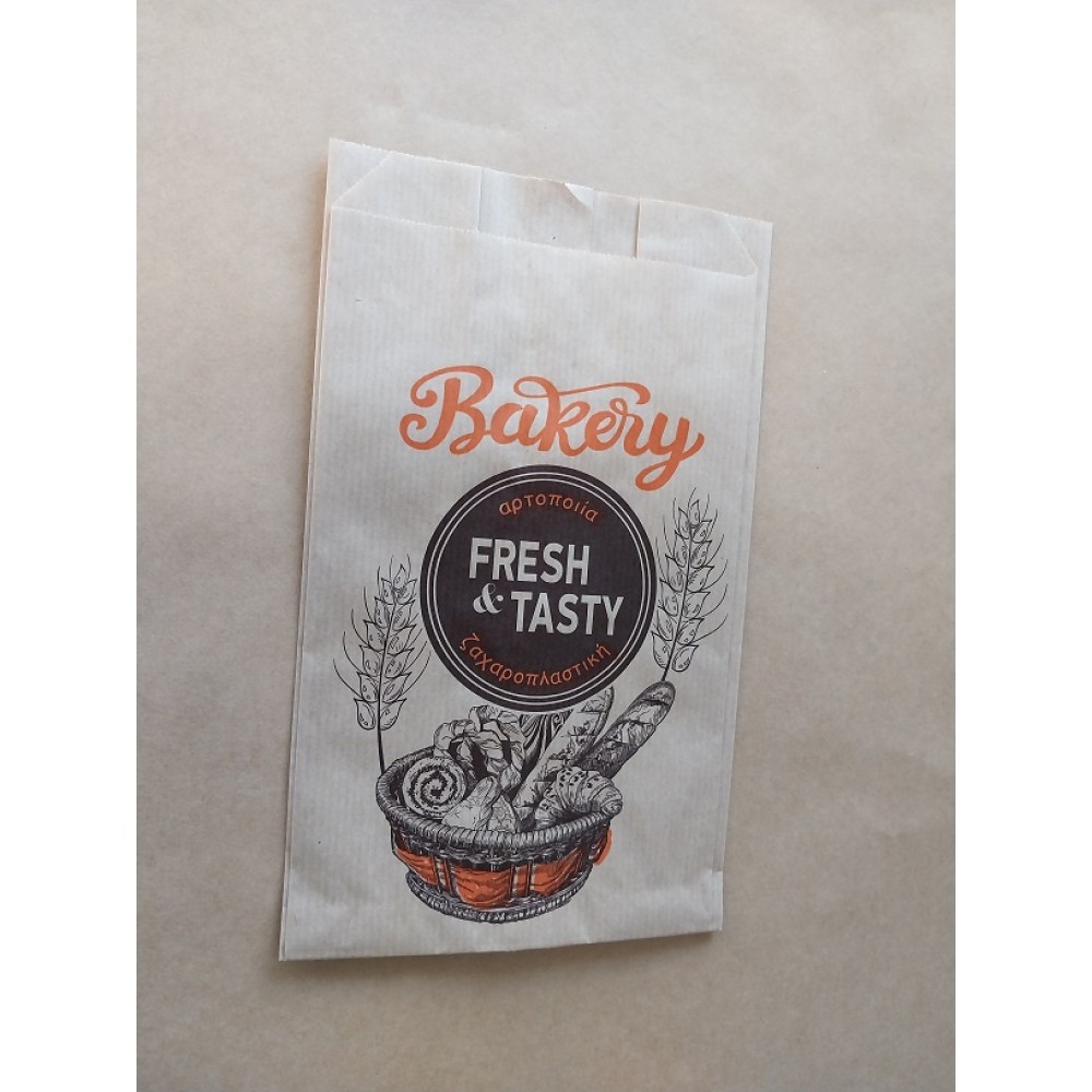 ΧΑΡΤΙΝΗ ΣΑΚΟΥΛΑ ''ΚΡΑΦΤ'' ΑΡΤΟΠΟΙΕΙΑΣ ΧΩΡΙΣ ΡΕ 12,5x22cm