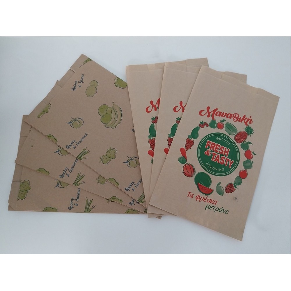 ΧΑΡΤΙΝΗ ΣΑΚΟΥΛΑ ''ΚΡΑΦΤ'' ΜΑΝΑΒΙΚΗΣ ΧΩΡΙΣ ΡΕ  20x34cm 