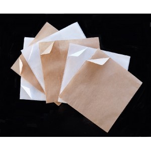 ΧΑΡΤΙΝΗ ΣΑΚΟΥΛΑ ΦΑΚΕΛΟΣ ΓΩΝΙΑ ''ΚΡΑΦΤ'' 13x13cm ΜΕ ΡΕ ΑΔΙΑΒΡΟΧΗ - ΑΝΟΙΧΤΗ ΣΤΙΣ 2 ΟΨΕΙΣ