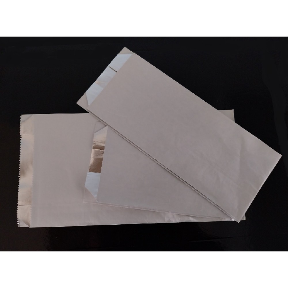 ΧΑΡΤΙΝΗ ΣΑΚΟΥΛΑ ''ΛΕΥΚΗ'' ΜΕ ΑΛΟΥΜΙΝΙΟ 12,5x28cm ΙΣΟΘΕΡΜΙΚΗ