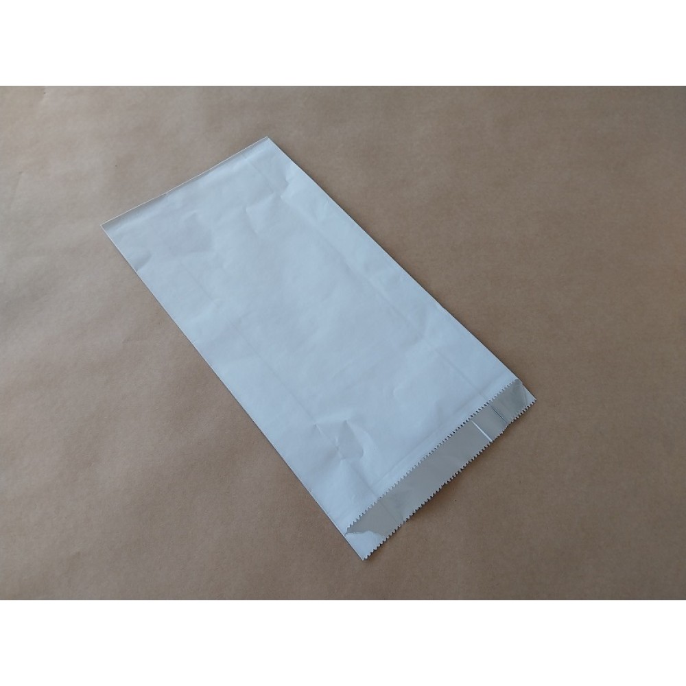 ΧΑΡΤΙΝΗ ΣΑΚΟΥΛΑ ''ΛΕΥΚΗ'' ΜΕ ΑΛΟΥΜΙΝΙΟ 17x32cm ΙΣΟΘΕΡΜΙΚΗ CHICKEN BAG