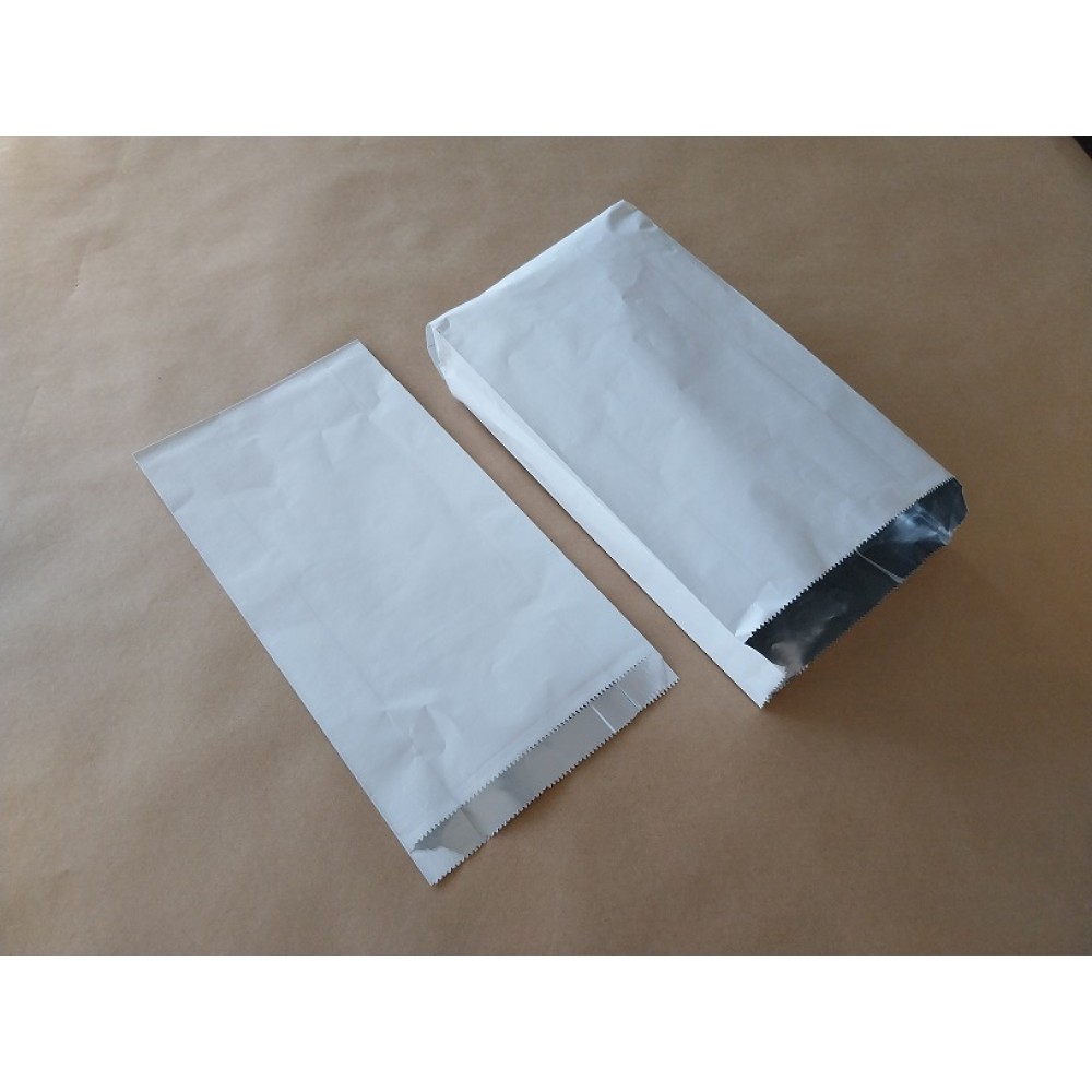 ΧΑΡΤΙΝΗ ΣΑΚΟΥΛΑ ''ΛΕΥΚΗ'' ΜΕ ΑΛΟΥΜΙΝΙΟ 17x32cm ΙΣΟΘΕΡΜΙΚΗ CHICKEN BAG