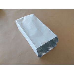 ΧΑΡΤΙΝΗ ΣΑΚΟΥΛΑ ''ΛΕΥΚΗ'' ΜΕ ΑΛΟΥΜΙΝΙΟ 12,5x28cm ΙΣΟΘΕΡΜΙΚΗ