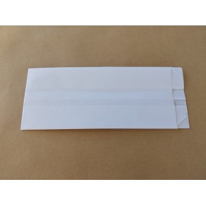 ΧΑΡΤΙΝΗ ΣΑΚΟΥΛΑ ''ΛΕΥΚΗ'' ΧΩΡΙΣ ΡΕ 9,5x22cm 