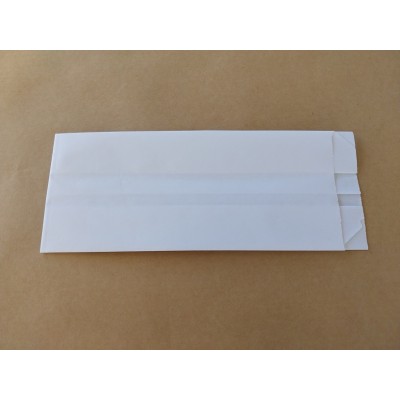 ΧΑΡΤΙΝΗ ΣΑΚΟΥΛΑ ''ΛΕΥΚΗ'' ΧΩΡΙΣ ΡΕ 9,5x22cm 