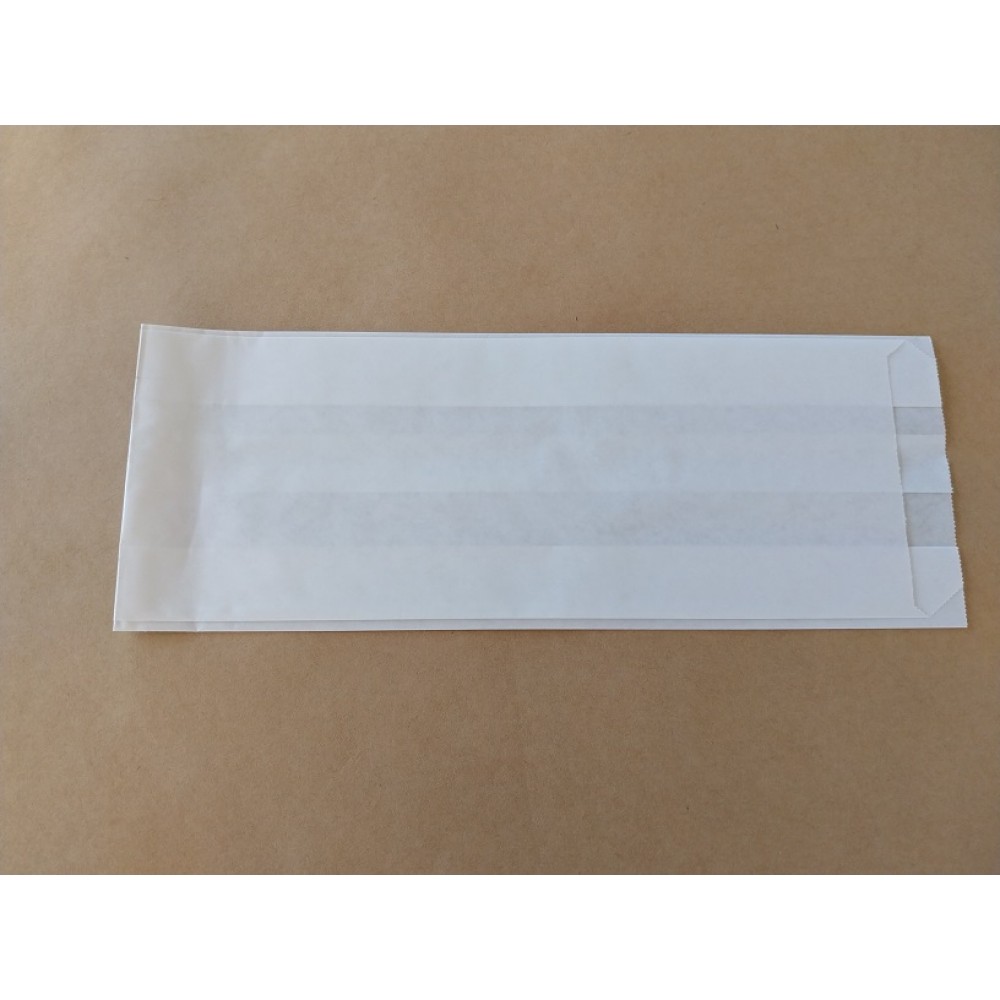 ΧΑΡΤΙΝΗ ΣΑΚΟΥΛΑ ''ΛΕΥΚΗ'' ΧΩΡΙΣ ΡΕ 9,5x28cm 