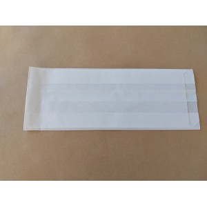 ΧΑΡΤΙΝΗ ΣΑΚΟΥΛΑ ''ΛΕΥΚΗ'' ΧΩΡΙΣ ΡΕ 9,5x28cm 