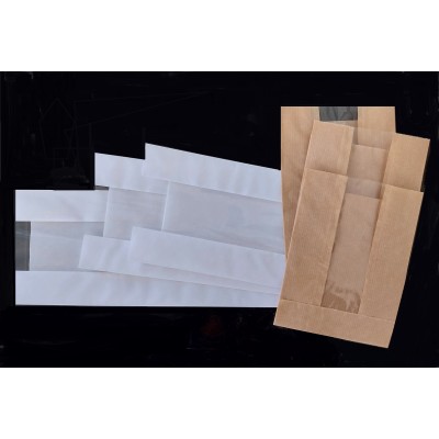 ΧΑΡΤΙΝΗ ΣΑΚΟΥΛΑ ΜΕ ΠΑΡΑΘΥΡΟ ''ΚΡΑΦΤ'' ή ''ΛΕΥΚΗ'' ΜΕ ΡΕ ΑΔΙΑΒΡΟΧΗ - ΚΑΤΗΓΟΡΙΑ