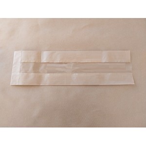 ΧΑΡΤΙΝΗ ΣΑΚΟΥΛΑ ''ΚΡΑΦΤ'' ΜΕ ΠΑΡΑΘΥΡΟ 12,5x22cm ΜΕ ΡΕ ΑΔΙΑΒΡΟΧΗ