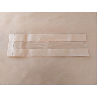 ΧΑΡΤΙΝΗ ΣΑΚΟΥΛΑ ''ΚΡΑΦΤ'' ΜΕ ΠΑΡΑΘΥΡΟ 12,5x42cm  ΜΕ ΡΕ ΑΔΙΑΒΡΟΧΗ 